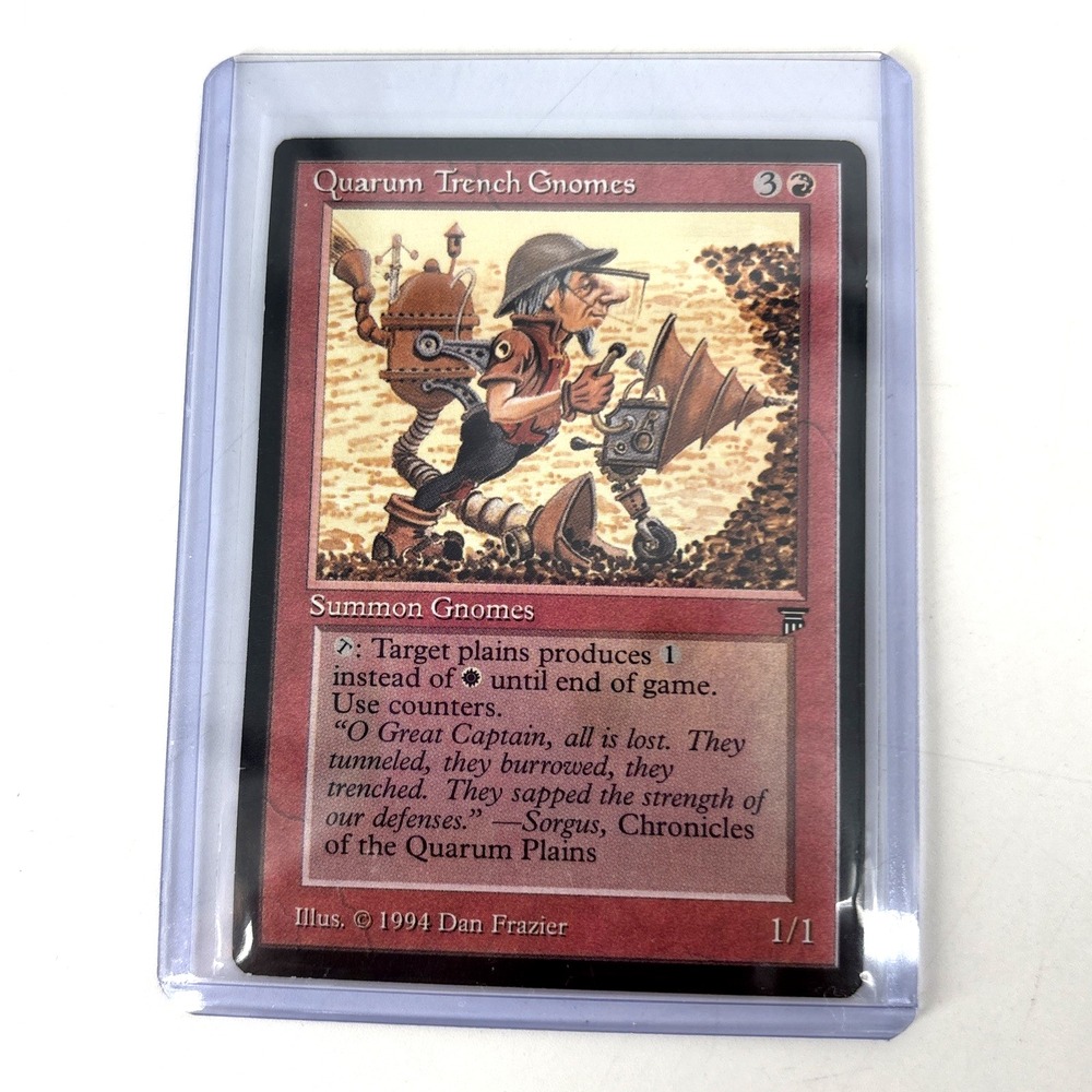 MTG English Quarum Trench Gnomes NM Normal Legends Unplayed‎